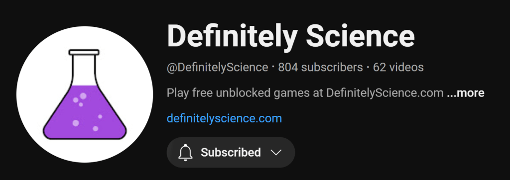 Definitely Science Youtube